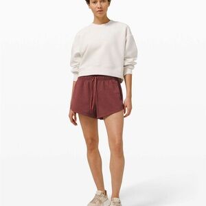 Lululemon inner glow high rise short 3” modal - heathered Savannah